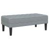 Set pohovek s polštářem 2 pcs Světle šedá Polyester 3329252