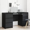 Stoly 2 ks Černý Dub 140x50x76 cm Zpracované Dřevo 3329284
