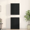 Skříně 2 kusy Černý Dub 69,5x34x180 cm Kompozitní dřevo 3333103