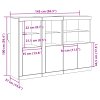 Sideboard s LED osvětlením Staré dřevo 142,5x37x100 cm 3333118
