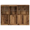 Sideboard s LED osvětlením Staré dřevo 142,5x37x100 cm 3333118