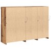 Sideboard s LED osvětlením Staré dřevo 142,5x37x100 cm 3333118