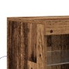 Sideboard s LED osvětlením Staré dřevo 142,5x37x100 cm 3333118