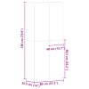 Skříň na boty Černá 80x35,5x180 cm Zpracované dřevo 3333837