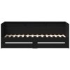 Daybed s čelo Černý dub 100 x 200 cm kompozitní dřevo 3333986