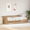 Daybed s čelo Artisanový dub 90 x 190 cm kompozitní dřevo 3333997