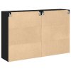 Nástěnné skříně 2 ks Černý dub 69,5x34x90 cm Kompozitní dřevo 3334307