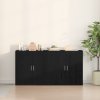 Skříňky 2 ks Černý dub 79x38x80 cm Kompozitní dřevo 3334310