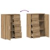 Boční skříňky 2 ks Artisan Dub 60x31x84 cm Kompozitní dřevo 3334312