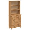 Hutch 'ASKIM'Hnědý 91x40x199.5 cm Masivní dřevo borovice 3334640