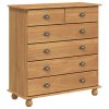 Hutch 'ASKIM'Hnědý 91x40x199.5 cm Masivní dřevo borovice 3334640