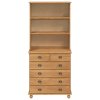 Hutch 'ASKIM'Hnědý 91x40x199.5 cm Masivní dřevo borovice 3334640