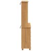 Hutch 'ASKIM'Hnědý 91x40x199.5 cm Masivní dřevo borovice 3334640