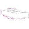 Rám postele s úložným prostorem Bílý 80x200 cm 3335333