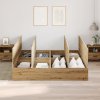 Postelový rám s úložným prostorem Artisan Oak 200x200 cm 3335364