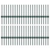 Plotové sloupky 44 ks U-Channel Zelené 80 cm Ocel 3335911