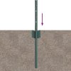 Plotové sloupky 44 ks U-Channel Zelené 80 cm Ocel 3335911