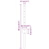 Plotové sloupky 44 ks U-Channel Zelené 80 cm Ocel 3335911