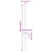 Plotové sloupky 22 ks U-Channel Zelená 100 cm Ocel 3335914
