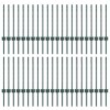Plotové sloupky 44 ks U-channel zelené 100 cm ocelové 3335915
