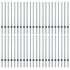 Plotové sloupky 44 ks U-kanál zelené 140 cm ocel 3335919