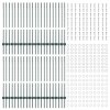 Plotové sloupky 44 ks U-kanál zelené 140 cm ocel 3335919