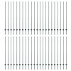 44 ks Zelené U-profily ocelové sloupky na ploty 3335925