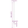 44 ks Zelené U-profily ocelové sloupky na ploty 3335925