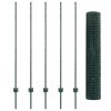 Evropský plot s 5 U sloupky Zelený 1.4x10 m Ocelový 3335969