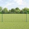 Evropský plot s 5 U sloupky Zelený 1.4x10 m Ocelový 3335969