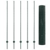 Euro plot s 5 U sloupky Zelený 1.5x10 m Ocelový 3335970