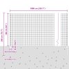 Euro plot s 5 U sloupky Zelený 1.6x10 m Ocel 3335971