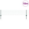 Evropské oplocení se 5 U sloupky Zelené 0,4x10 m Kov 3335972