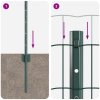 Evropské oplocení se 5 U sloupky Zelené 0,4x10 m Kov 3335972