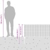 Svařovaný drátěný plot s 22 U sloupky Stříbrná 0.6x50 m Ocel 3336388