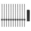 Set drátěného plotu na kuřata Sada 2 Šedá Ocel, PVC 25 x 0.5 m 3336588