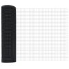 Set drátěného plotu na kuřata Sada 2 Šedá Ocel, PVC 25 x 0.5 m 3336588