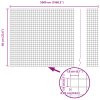 Svařovaný plot s 22 U sloupky Šedý 0.6x50 m Ocel 3336626
