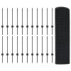 Svařovaný plot s 22 U sloupky Šedý 0.6x50 m Ocel 3336626