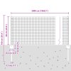 Svařovaný plot s 22 U sloupky Šedý 0.6x50 m Ocel 3336626
