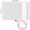 Sada zahradních plotů Sada 2 Šedá Ocelová mřížka 25 x 0.5 m plot 3336845
