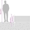 Sada zahradních plotů Sada 2 Šedá Ocelová mřížka 25 x 0.5 m plot 3336845
