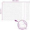 Set zahradního plotu Sada 2 Šedá Kov Velký Rozšiřitelný 3336847