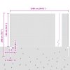 set oplocení zahrady Set 2 Šedá Ocel 1,5 m široký, 25 m dlouhý 3336869