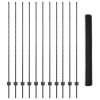 set oplocení zahrady Set 2 Šedá Ocel 1,5 m široký, 25 m dlouhý 3336869