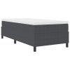 Boxspring Postel Tmavě Šedá 80x200 cm Manšestr 3337378