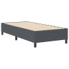 Boxspring Postel Tmavě Šedá 80x200 cm Manšestr 3337378