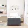 Boxspring Postel Tmavě Šedá 80x200 cm Manšestr 3337378