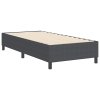 Boxspring Postel Tmavě Šedá 80x200 cm Manšestr 3337378