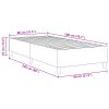 Boxspring Postel Tmavě Šedá 80x200 cm Manšestr 3337378